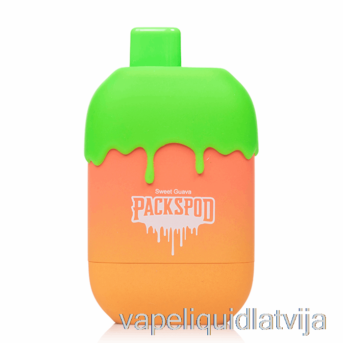 Packwood Packspod 5000 Vienreizējās Lietošanas Gvajaves Burbulis (saldā Gvajava) Vape šķidrums